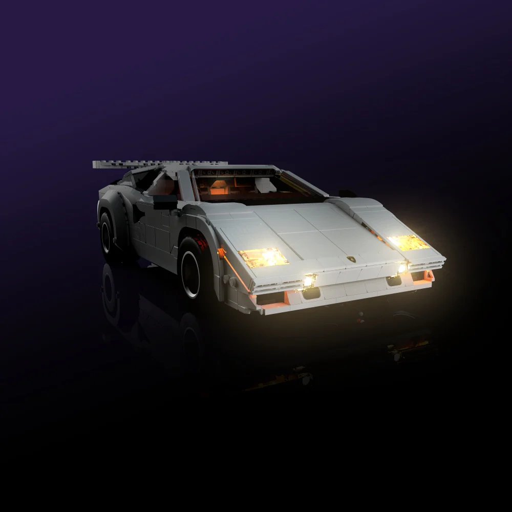 Light Kit for LEGO® Lamborghini Countach 5000 Quattrovalvole #10337 - Image 3