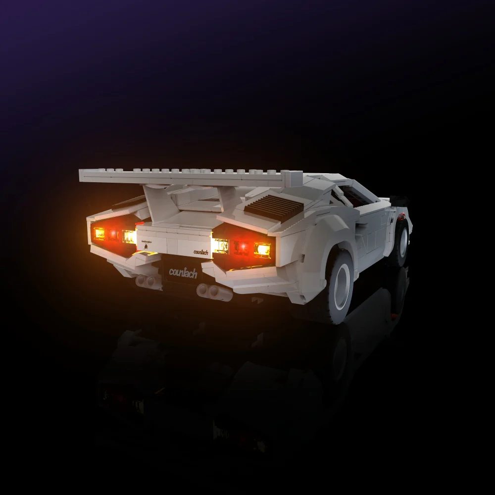 Light Kit for LEGO® Lamborghini Countach 5000 Quattrovalvole #10337 - Image 9