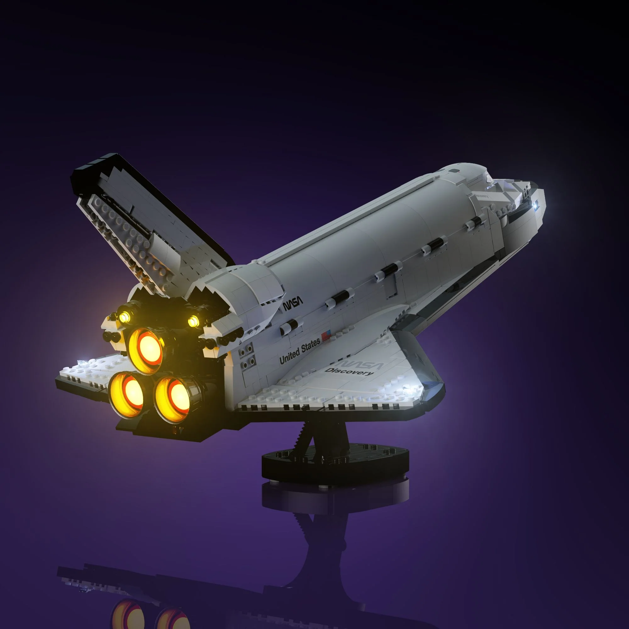 Light Kit for LEGO® NASA Space Shuttle Discovery #10283 - Image 3